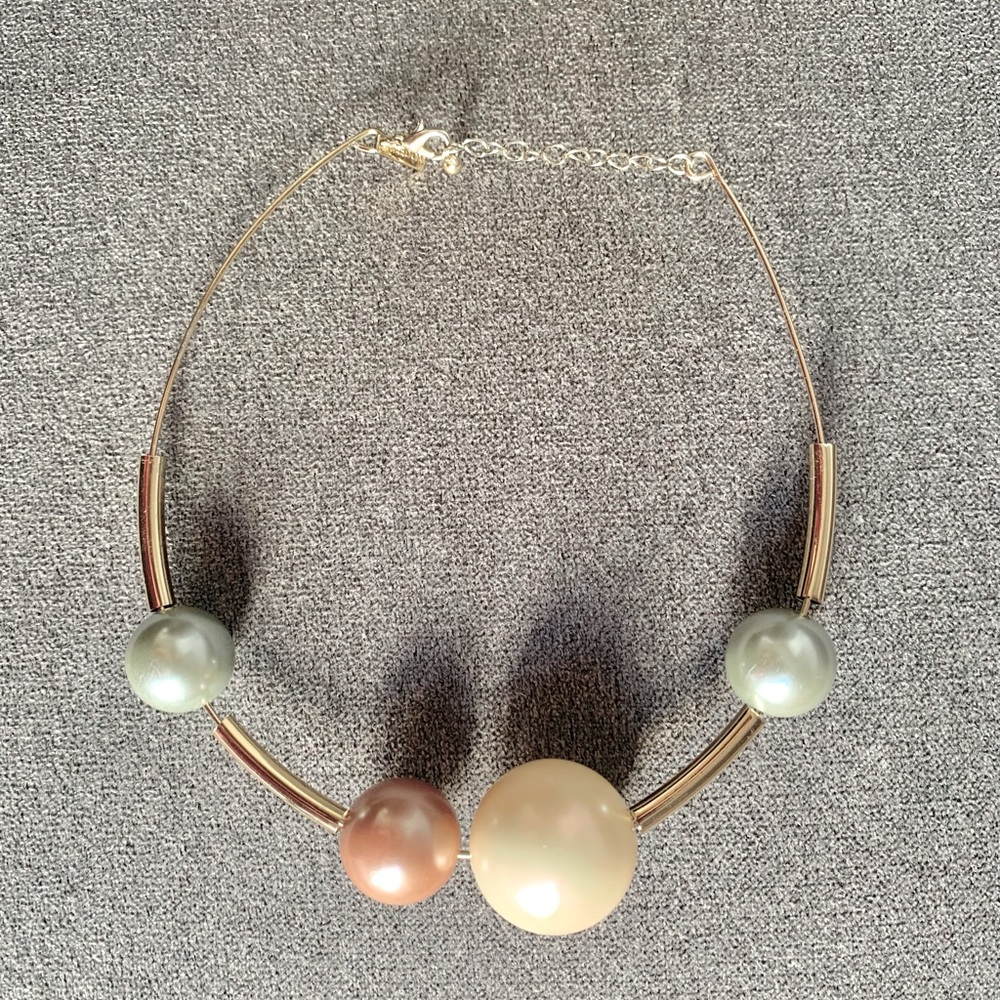 Freedom by Topshop Pearls Statement Necklace
